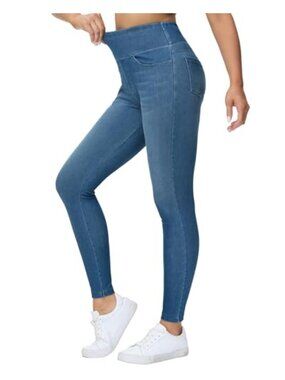 High Waisted Jeggings Stretchy Jean Leggings Skinny Pants Tummy Control